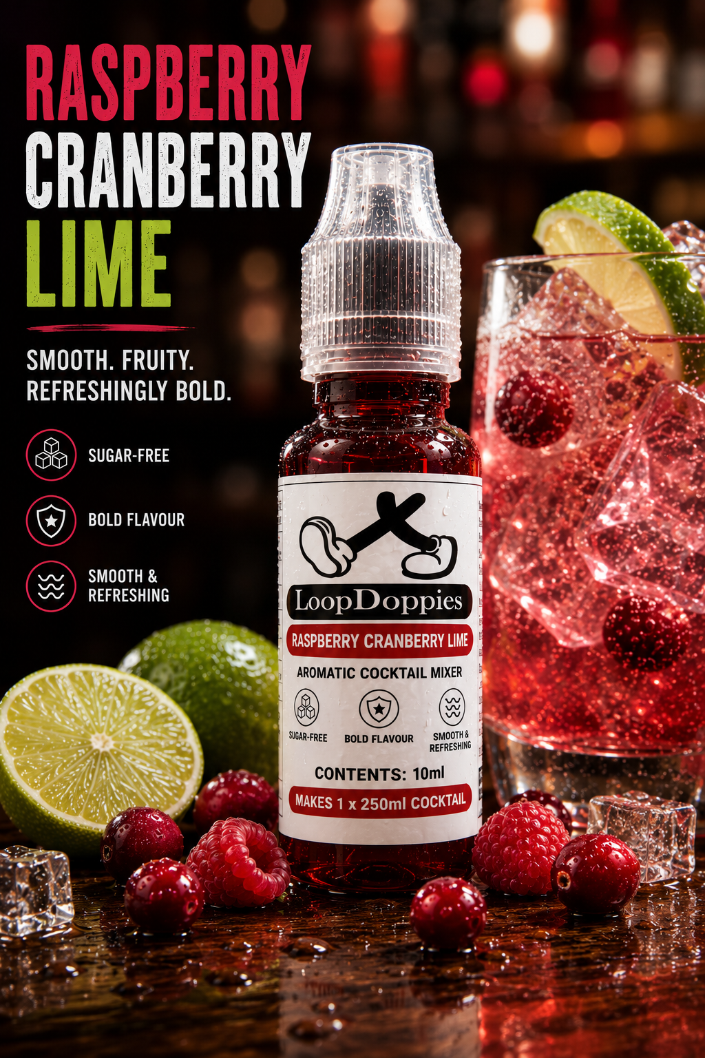 Raspberry Cranberry Lime